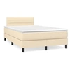 Image de Sommier à Lattes de Lit avec Matelas et LED, Lit Rembourré, Lit Double, Lit Adulte de Chambre à Coucher Intérieur, 3270051