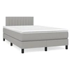 Image de Sommier à Lattes de Lit avec Matelas et LED, Lit Rembourré, Lit Double, Lit Adulte de Chambre à Coucher Intérieur, 3270053