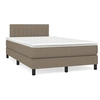 Image de Boxspring met matras en LED stof taupe 120x190 cm3270057
