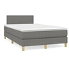 Image de Boxspring met matras en LED stof donkergrijs 120x190 cm3270075