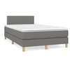 Image de Boxspring met matras en LED stof donkergrijs 120x190 cm3270082