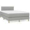Image de Sommier à Lattes de Lit avec Matelas LED, Lit Rembourré, Lit Double, Lit Adulte de Chambre à Coucher Intérieur, 3270088
