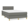 Image de Boxspring met matras en LED stof donkergrijs 120x190 cm3270089