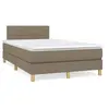 Image de Sommier à Lattes de Lit avec Matelas et LED, Lit Rembourré, Lit Double, Lit Adulte de Chambre à Coucher Intérieur, 3270092