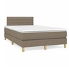 Image de Sommier à Lattes de Lit avec Matelas et LED, Lit Rembourré, Lit Double, Lit Adulte de Chambre à Coucher Intérieur, 3270099