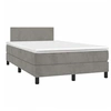 Image de Sommier à lattes de Lit avec Matelas et LED, Lit Rembourré, Lit Double, Lit Adulte de Chambre à Coucher Intérieur, 3270141