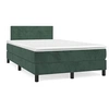 Image de Boxspring met matras en LED fluweel donkergroen 120x190 cm3270162