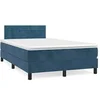 Image de Sommier à Lattes de Lit avec Matelas LED, Lit Rembourré avec Tête de Lit, Lit Double, Lit Adulte, Moderne, Bleu Foncé 3270163