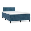 Image de Sommier à Lattes de Lit avec Matelas LED, Lit Rembourré avec Tête de Lit, Lit Double, Lit Adulte, Moderne, Bleu Foncé 3270169