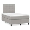Image de Sommier à lattes de Lit avec Matelas et LED, Lit Rembourré, Lit Double, Lit Adulte de Chambre à Coucher Intérieur, 3270197
