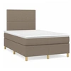Image de Boxspring met matras en LED stof taupe 120x190 cm3270243