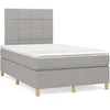 Image de Sommier à lattes de Lit avec Matelas et LED, Lit Rembourré, Lit Double, Lit Adulte de Chambre à Coucher Intérieur, 3270246