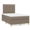 Image de Boxspring met matras en LED stof taupe 120x190 cm3270250