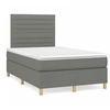 Image de Boxspring met matras en LED stof donkergrijs 120x190 cm3270254