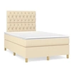 Image de Boxspring met matras en LED stof cràmekleurig 120x190 cm3270272