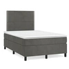 Image de Boxspring met matras en LED fluweel donkergrijs 120x190 cm3270306
