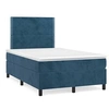 Image de Boxspring met matras en LED fluweel donkerblauw 120x190 cm3270309