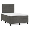 Image de Boxspring met matras en LED fluweel donkergrijs 120x190 cm3270318
