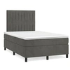 Image de Boxspring met matras en LED fluweel donkergrijs 120x190 cm3270324