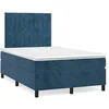 Image de Boxspring met matras en LED fluweel donkerblauw 120x190 cm3270327