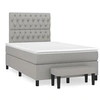 Image de Boxspring met matras stof lichtgrijs 120x190 cm3270376