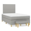 Image de Boxspring met matras stof lichtgrijs 120x190 cm3270390