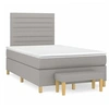 Image de Boxspring met matras stof lichtgrijs 120x190 cm3270411