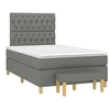 Image de Boxspring met matras stof donkergrijs 120x190 cm3270426