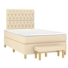 Image de Boxspring met matras stof cràmekleurig 120x190 cm3270430