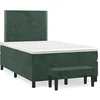 Image de Boxspring met matras fluweel donkergroen 120x190 cm3270466