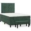 Image de Boxspring met matras fluweel donkergroen 120x190 cm3270472