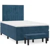 Image de Boxspring met matras fluweel donkerblauw 120x190 cm3270485