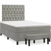 Image de Boxspring met matras fluweel lichtgrijs 120x190 cm3270487