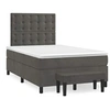 Image de Boxspring met matras fluweel donkergrijs 120x190 cm3270494