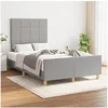 Image de Bedframe zonder matras 120x190 cm stof lichtgrijs3270513