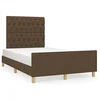 Image de Bedframe zonder matras 120x190 cm stof donkerbruin3270537