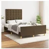 Image de Bedframe zonder matras 120x190 cm stof donkerbruin3270544