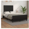 Image de Cadre de Lit avec Tête de Lit, Lit Rembourré, Lit Double, Lit Adulte de Chambre à Coucher Intérieur, Moderne, Noir 3270548