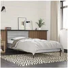 Image de Bedframe bewerkt hout en metaal grijs sonoma eiken 90x200 cm845520