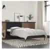 Image de Bedframe bewerkt hout en metaal zwart 75x190 cm845557