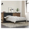 Image de Bedframe bewerkt hout en metaal zwart 90x190 cm845562
