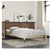 Image de Bedframe bewerkt hout en metaal sonoma eikenkleurig 100x200 cm845588