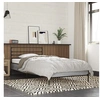 Image de Bedframe bewerkt hout en metaal grijs sonoma eiken 75x190 cm845625