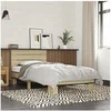 Image de Bedframe bewerkt hout en metaal sonoma eikenkleurig 90x190 cm845753