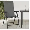 Image de Lot de 4 Chaises Pliables de Jardin, Sièges de Terrasse, Chaises de Balcon, Meubles de Patio Extérieur, Gris Résine 3270610