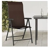Image de Chaises pliables de jardin lot de 8 marron résine tressée