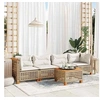 Image de Salon de jardin modulable GENERIQUE - Lot de 5 pièces - Résine tressée - Beige