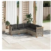 Image de Salon de jardin modulable gris 5 pieces rotin x 56.5 cm