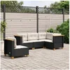 Image de Salon de jardin modulable 5 pieces noir rotin x 56.5 cm