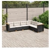 Image de Salon de jardin modulable noir 6 pieces resine tressee x 63.5 x 56.5 cm